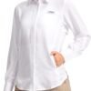 Womens Sun Protection Fishing Shirt with Zipper Pockets Lightweight SPF Long Sleeve Shirts for Hiking Safari