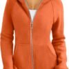 Trendy Queen Womens Zip Up Hoodies Fleece Jackets Sweatshirts Fall Outfits Sweaters With Pockets Winter Y2k Clothes