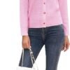 Women's Crew Neck Button Down Long Sleeve Solid Knit Classic Cardigan Sweater