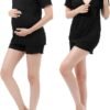 Women Maternity Nursing Pajama Sets Pregnant Lounge Sleepwear Breastfeeding PJs