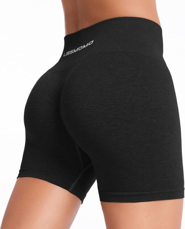 Workout Shorts Women Scrunch Butt Gym Shorts Seamless High Waist Tummy Control Yoga Biker Athletic Shorts