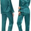 Pajamas Set Long Sleeve Sleepwear For Womens Button Down Nightwear Soft Pj Sets S-XL