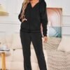 Velour Track Suits for Women Set Fall Sweatsuits 2 Piece