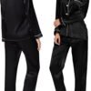 Pajamas Set Long Sleeve Sleepwear For Womens Button Down Nightwear Soft Pj Sets S-XL