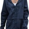 Women's Waterproof Raincoat Lightweight Rain Jacket Hooded Windbreaker with Pockets for Outdoor