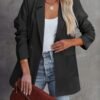 Womens Casual Blazers Oversized Open Front Cardigan Long Sleeve Work Office Blazer Jackets S-XXL