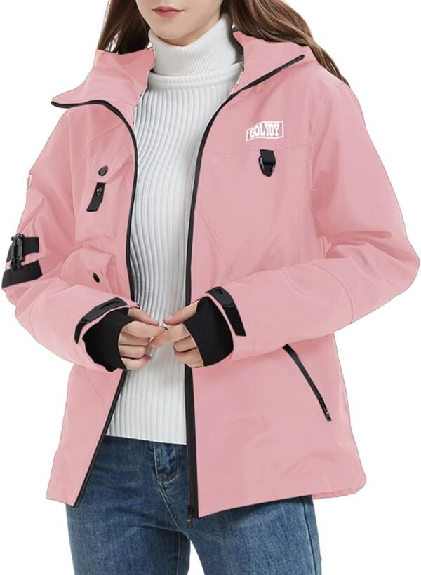 Bomber Jacket Women Lightweight Techwear Windbreaker Multi-Pocket Zip Up Jackets for Women Fashion Streetwear Coat