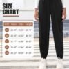 2 Pcs Women's Cargo Pants High Waisted Hiking Joggers Pants with Pockets Elastic Waist Casual Travel Pants