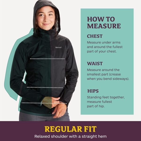MARMOT Women's Precip Eco Jacket | Classic, Breathable, Waterproof, Tide Blue/Arctic Navy/Storm, Medium
