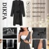 Womens Maternity Set Nursing Nightgown and Robe Set 3 in 1 Labor Delivery Nursing Gown Breastfeeding Robe Set