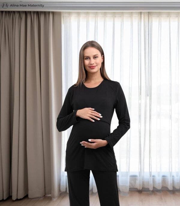 Women Maternity Nursing Pajama Sets Pregnant Lounge Sleepwear Breastfeeding PJs