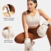 Adjustable High Impact Sports Bras for Women Zip Front Full Coverage and Lift Padded Compression Tops