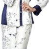 Women's 100% Silk Pajama, Jewel Garden Floral Print, Flattering Fit, Sleepwear, Lingerie