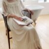 Women's Lace  Nightgown Long Sleeve Sleepwear Nightdress