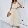 2024 Spring/Summer Casual & Elegant Sleeveless Vest Set for Women – Cross-Border Fashion