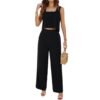 2024 Spring/Summer Casual & Elegant Sleeveless Vest Set for Women – Cross-Border Fashion